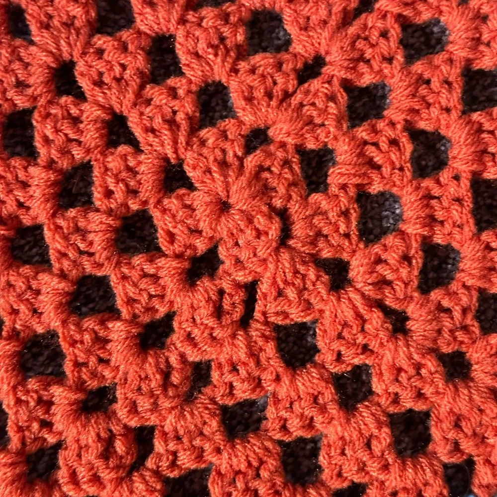 New Handmade Rainbow Crochet Afghan‎